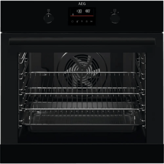 AEG BEX33501EB 72 Litre Built-In Electric Single Oven - Black | Atlantic Electrics