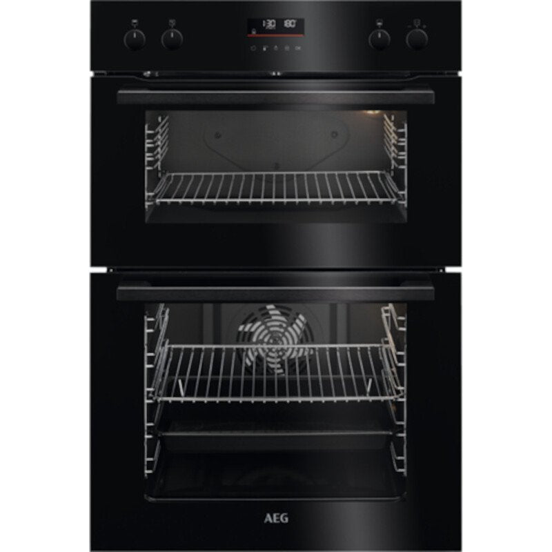 AEG DCE531160B SurroundCook Built-In Electric Double Oven, Black, A ...