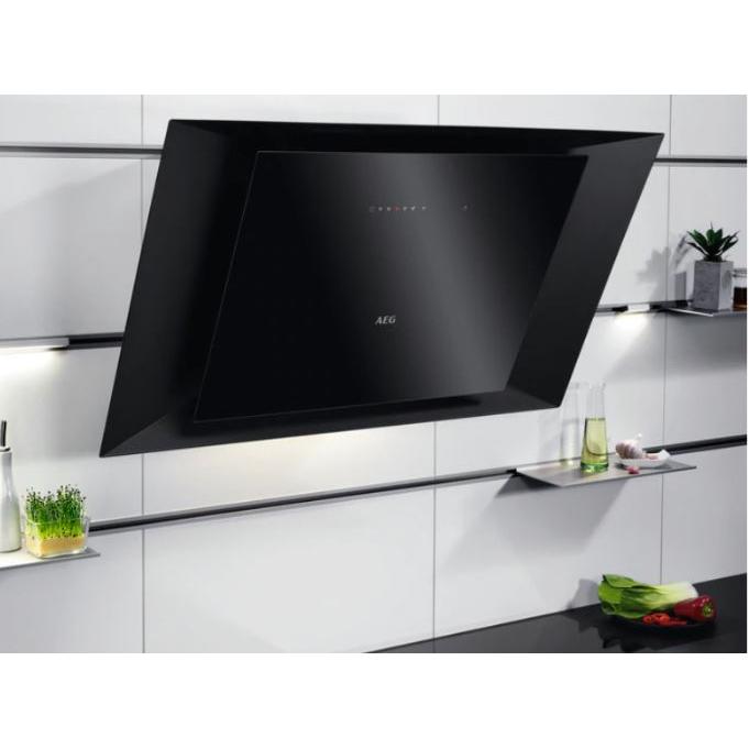AEG DVK6981HB 9000 SilenceTech 90cm Chimney Cooker Hood, Black, A+ Rated | Atlantic Electrics
