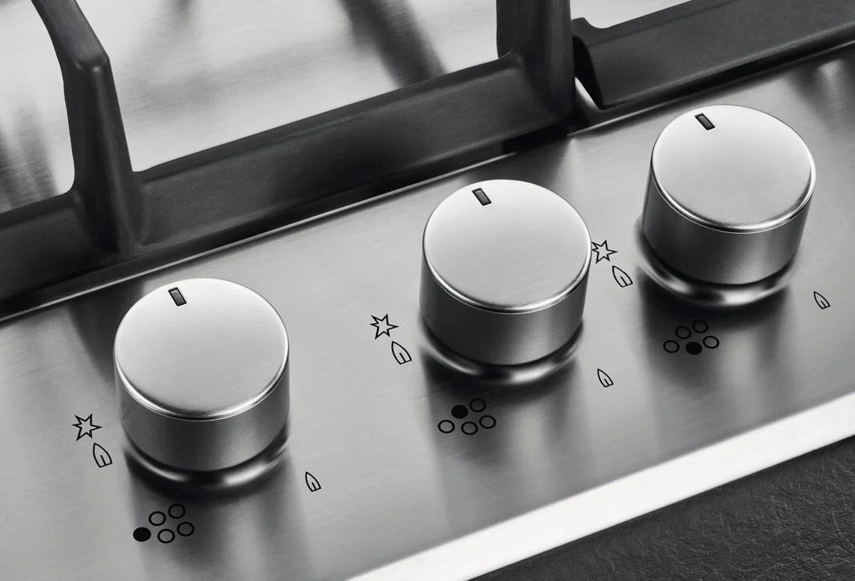 AEG HGB75500SM 75cm 5 Burner Gas Hob, Stainless Steel | Atlantic Electrics