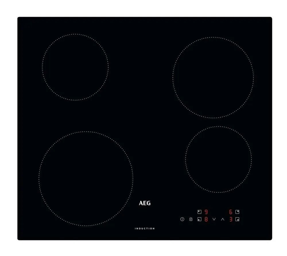 AEG IBX64200CB 60cm 4 Zone Induction Hob - Black | Atlantic Electrics