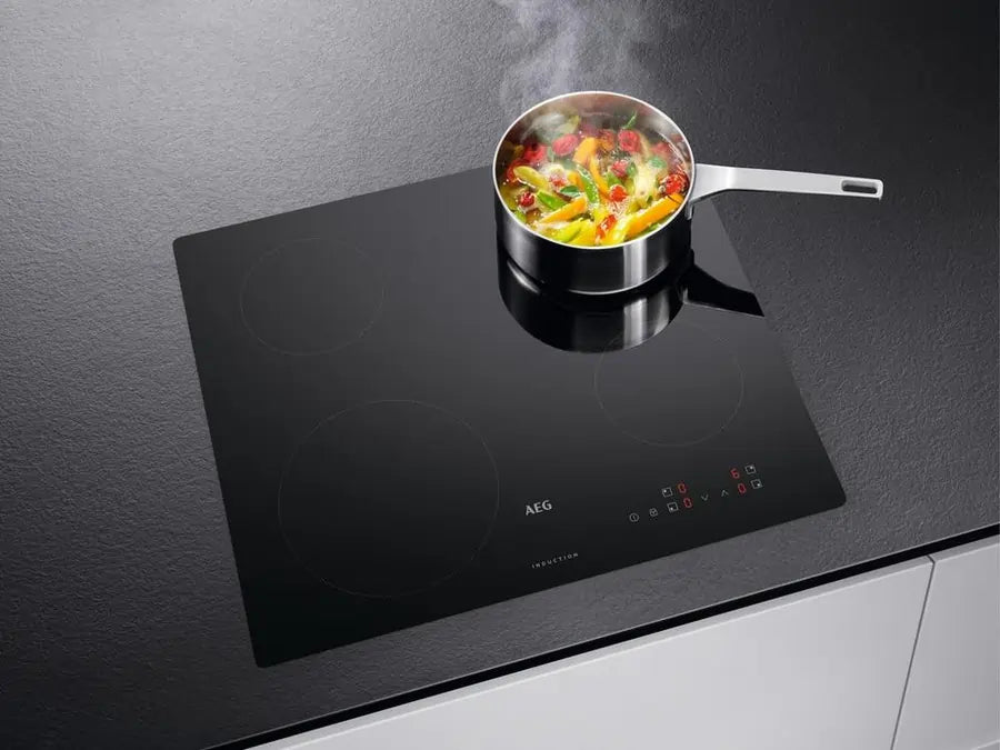 AEG IBX64200CB 60cm 4 Zone Induction Hob - Black | Atlantic Electrics - 42330600014047 