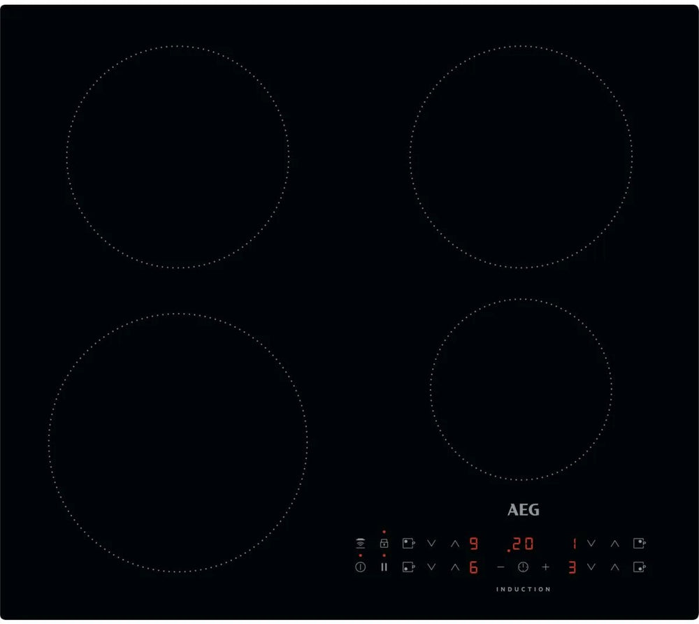 AEG IKX64301CB Induction Hob - 59cm Black, Frameless Design, Touch | Atlantic Electrics - 42117451677919 