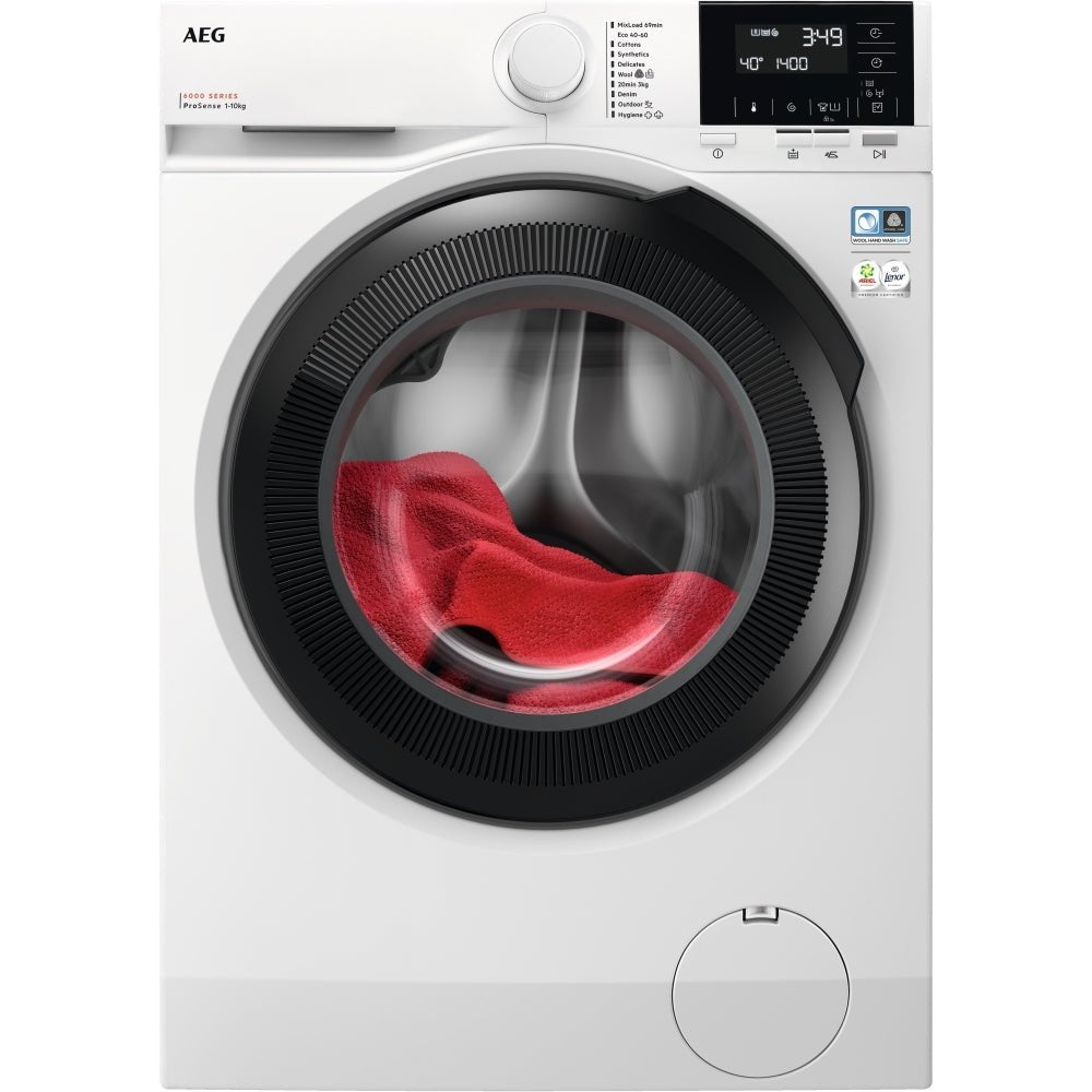 AEG LFR61144B 10kg Washing Machine with 1400 rpm - White - A Rated | Atlantic Electrics - 42198386639071 