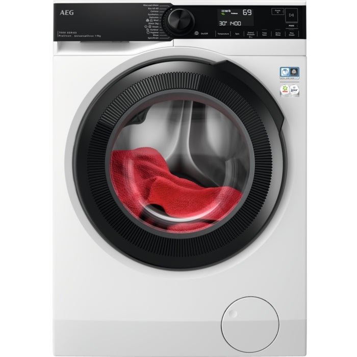 AEG LFR74944UD Washing Machine, 9kg, 1400 Spin, White, A Rated | Atlantic Electrics