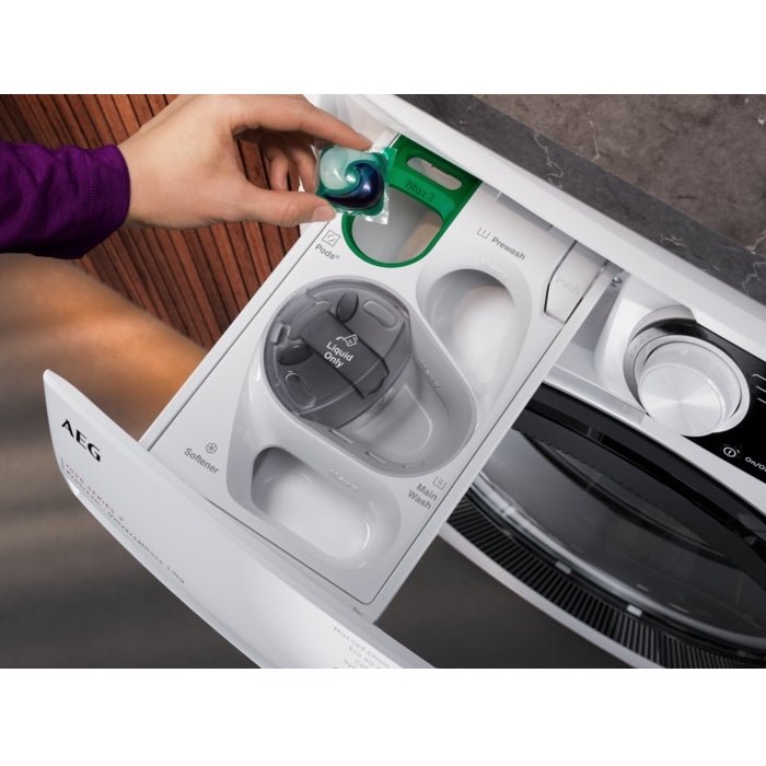 AEG LFR74944UD Washing Machine, 9kg, 1400 Spin, White, A Rated | Atlantic Electrics - 42724167975135 