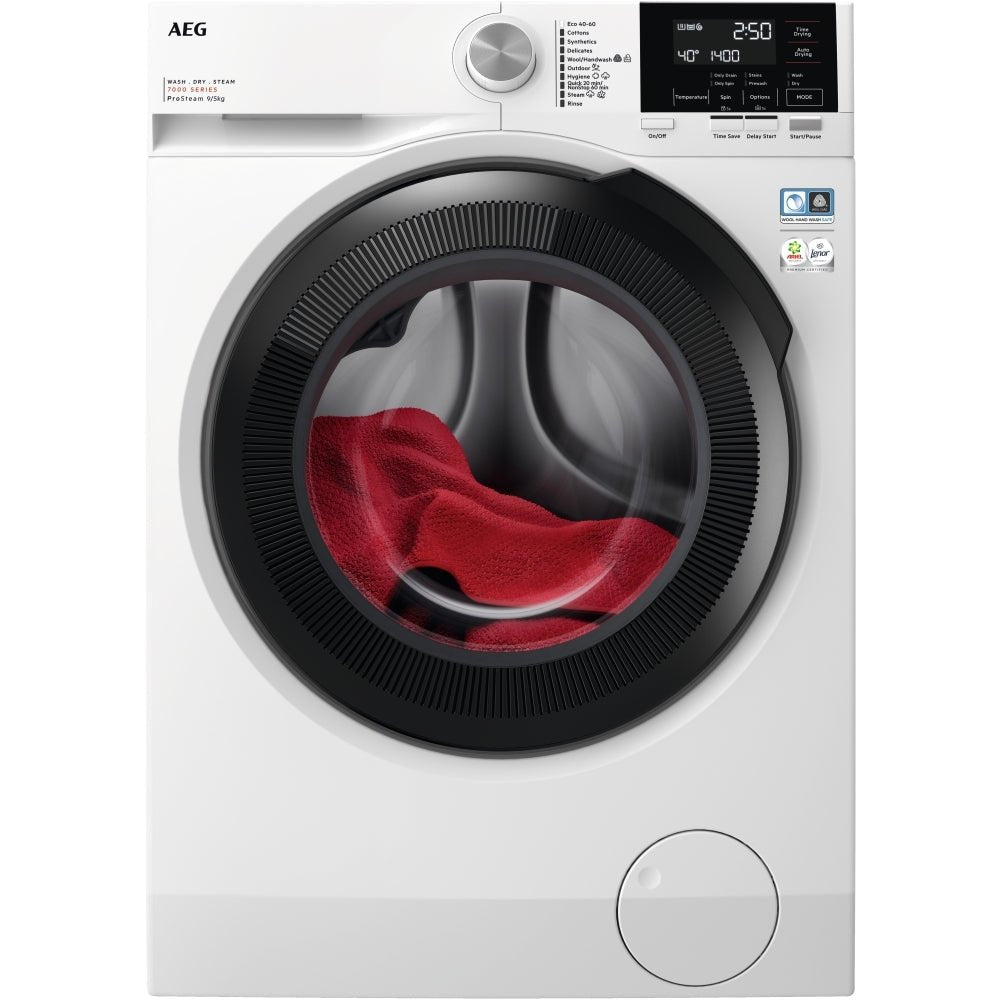 AEG LWR7195M4B 9/5kg Washer Dryer with 1400 rpm - White - D Rated | Atlantic Electrics - 42198386409695 