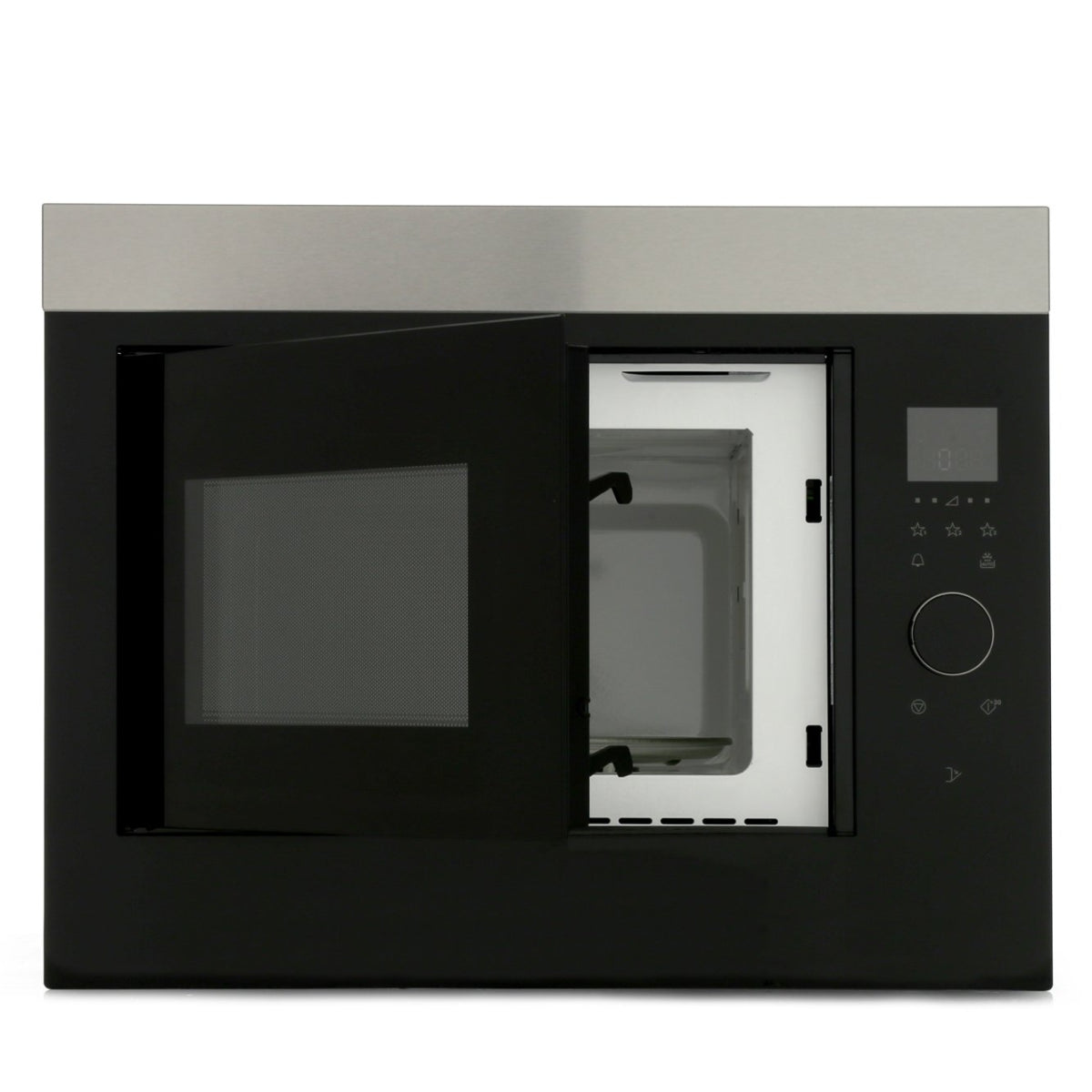 AEG MBE2658SEM Built-In Microwave - Black / Stainless Steel | Atlantic Electrics