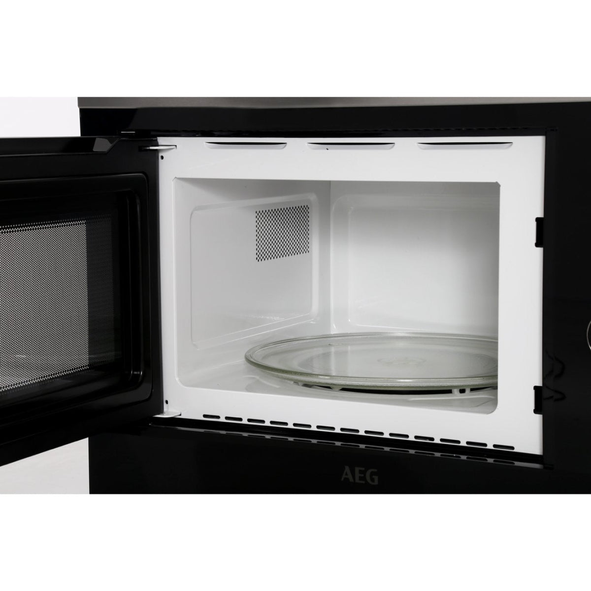 AEG MBE2658SEM Built-In Microwave - Black / Stainless Steel | Atlantic Electrics