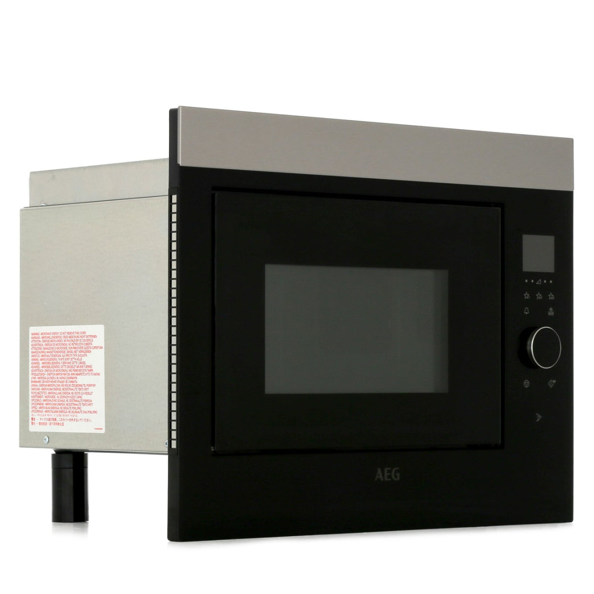 AEG MBE2658SEM Built-In Microwave - Black / Stainless Steel | Atlantic Electrics