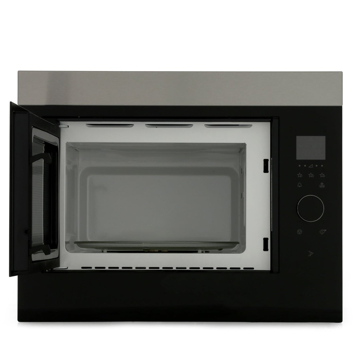 AEG MBE2658SEM Built-In Microwave - Black / Stainless Steel | Atlantic Electrics