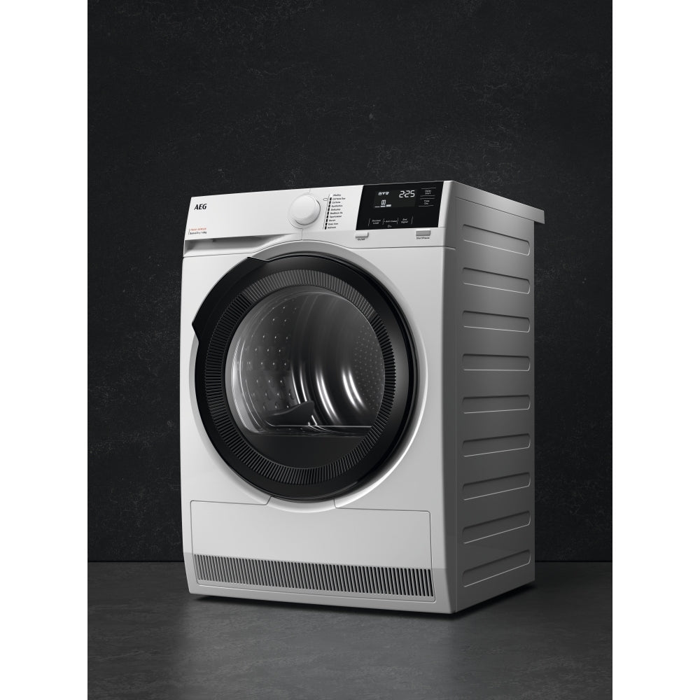 AEG TR718L4B 8kg Heat Pump Tumble Dryer - White - A++ Rated | Atlantic Electrics - 42724171055327 