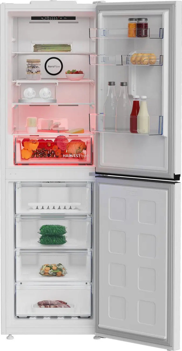 Beko CNG4692VW 59.7cm 50/50 Frost Free Fridge Freezer, White | Atlantic Electrics