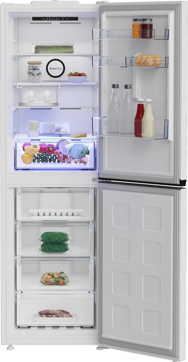 Beko CNG4692VW 59.7cm 50/50 Frost Free Fridge Freezer, White | Atlantic Electrics