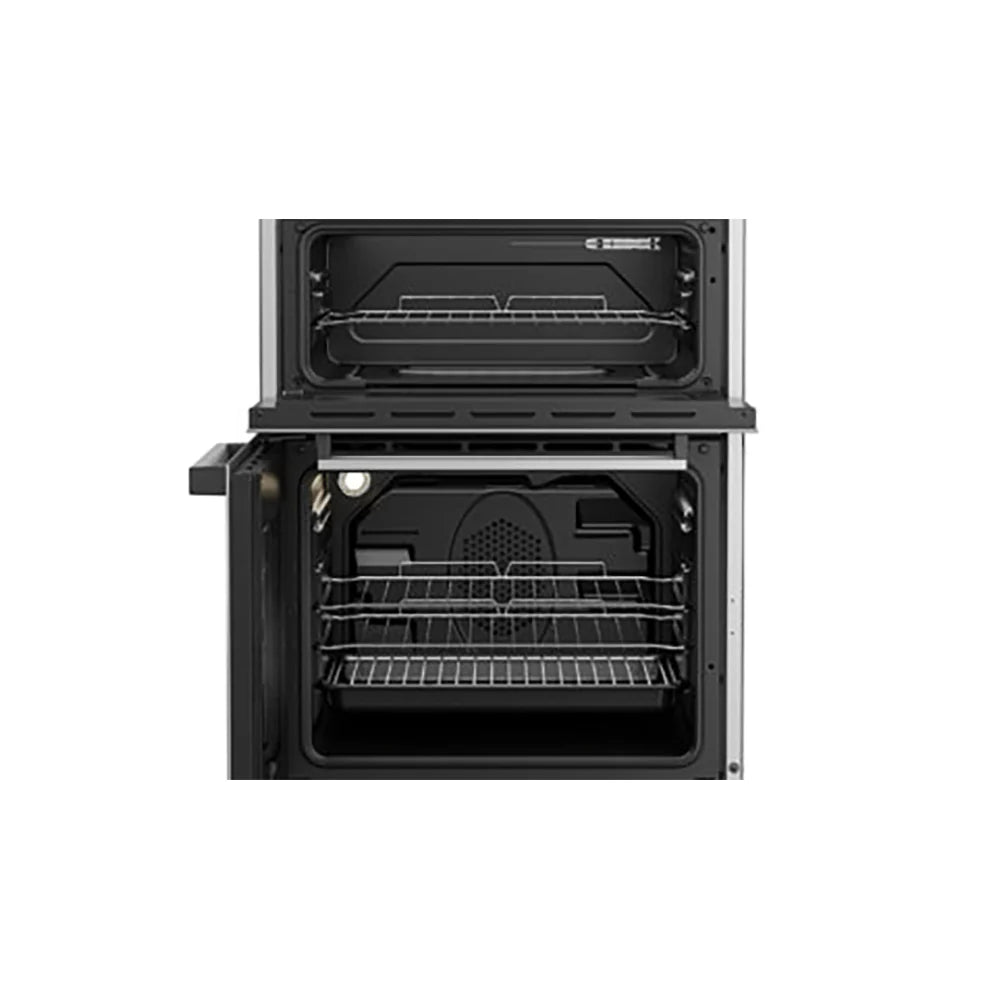 Beko EDC634S 60cm Wide Freestanding Double Oven Electric Cooker - Silver | Atlantic Electrics