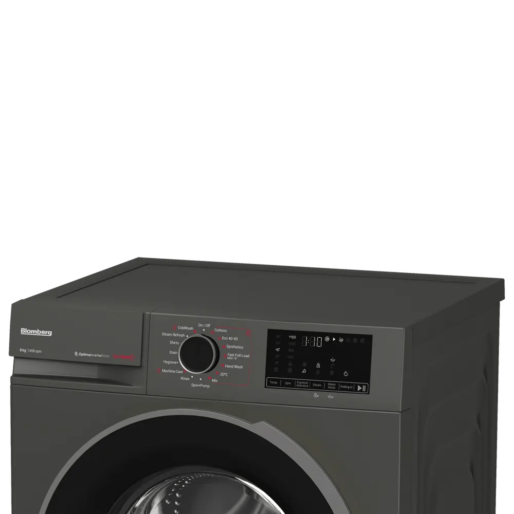 Blomberg LWA18461G 8kg 1400 Spin Washing Machine, Graphite | Atlantic Electrics - 42730770596063 