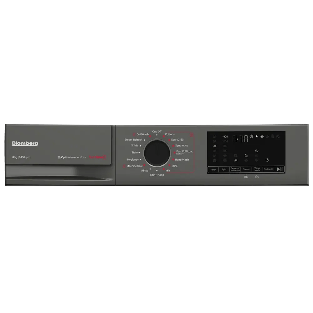 Blomberg LWA18461G 8kg 1400 Spin Washing Machine, Graphite | Atlantic Electrics - 42730770661599 
