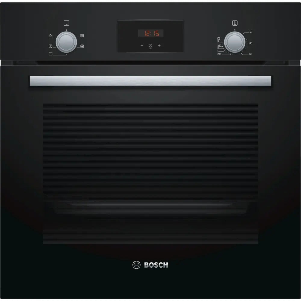 Bosch HHF113BA0B Built In Electric Single Oven With 3D Hot Air - Black | Atlantic Electrics - 42703626305759 