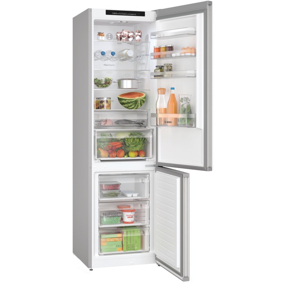 Bosch KGN392LDFG Series 4 No Frost Fridge Freezer, 60/40, Inox-look | Atlantic Electrics - 42117457510623 