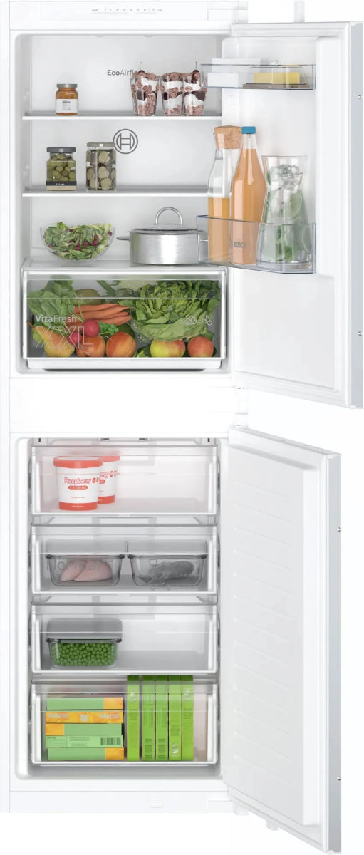 Bosch KIN85NSE0G Fully Integrated 50/50 Fridge Freezer Frost Free with Sliding Hinge | Atlantic Electrics