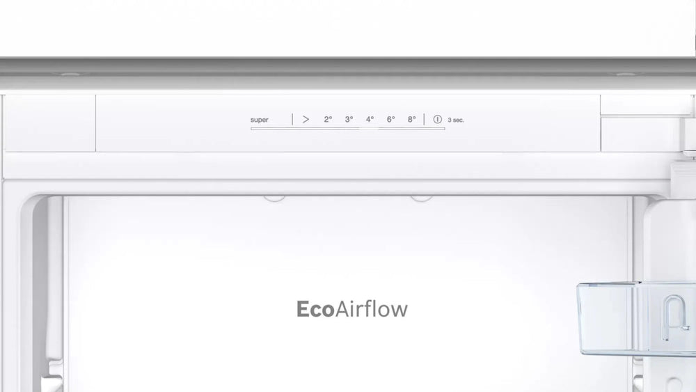 Bosch KIN86NSE0G No Frost Integrated Fridge Freezer, Sliding Hinge, 60/40, White | Atlantic Electrics - 42117458100447 