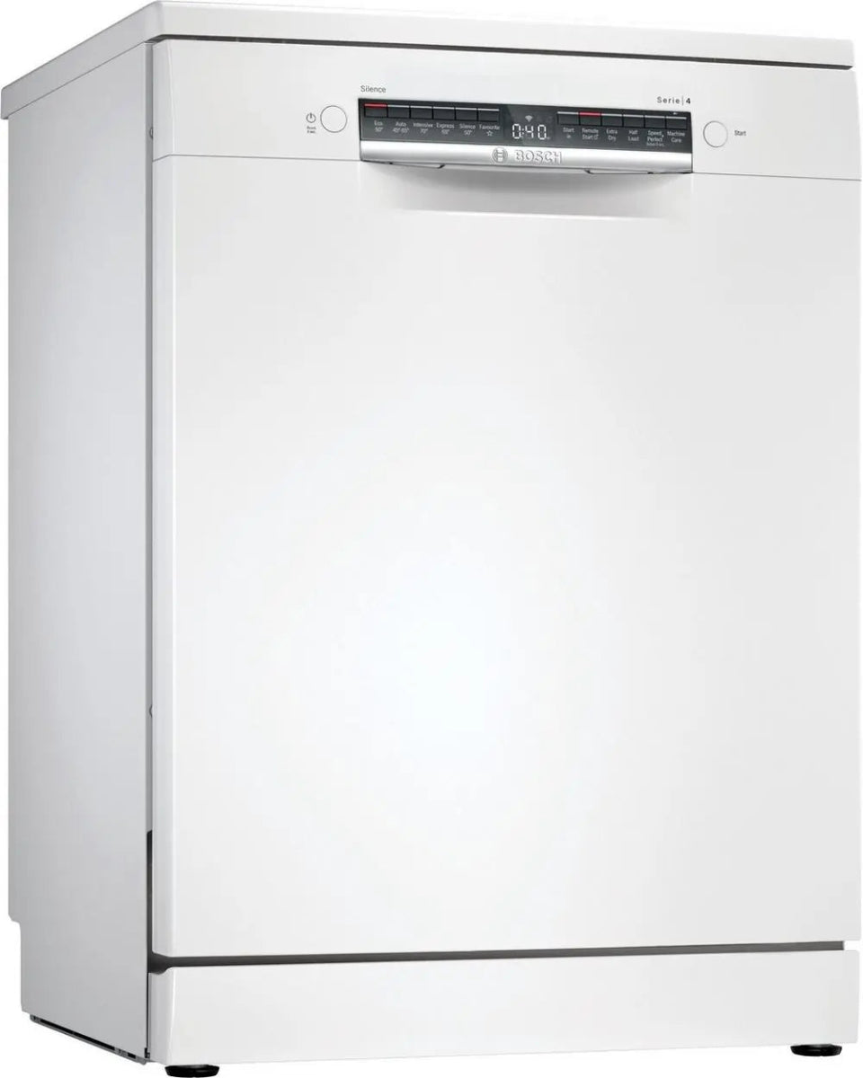 Bosch Serie 4 SMS4EKW06G Freestanding Dishwasher With 13 Place Settings, White | Atlantic Electrics