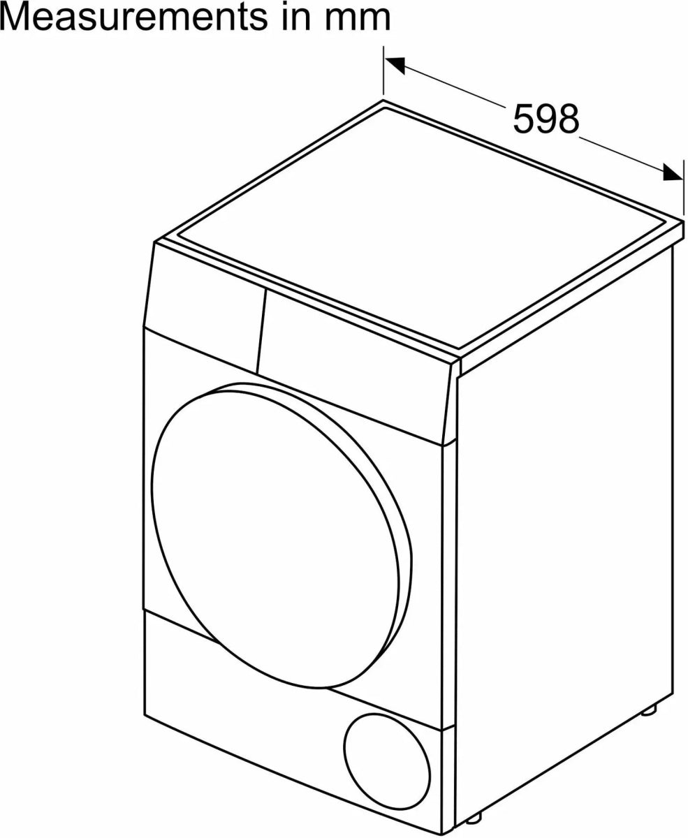 Bosch Series 4 WTN83203GB 8kg Condenser Tumble Dryer - White | Atlantic Electrics - 41993553576159 