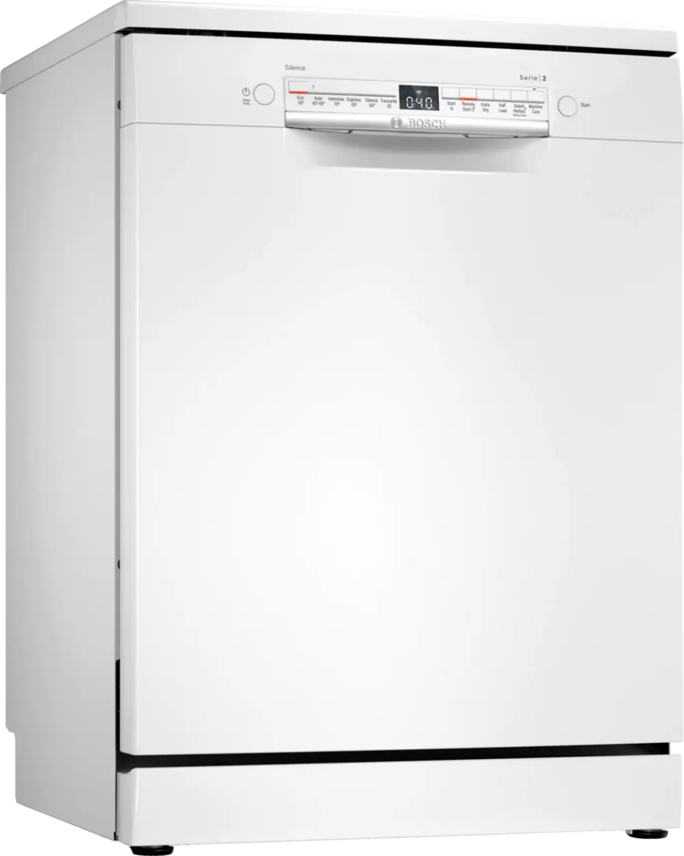 Bosch SMS2HVW67G Freestanding Dishwasher With 10 Place Settings, White | Atlantic Electrics - 42457886687455 