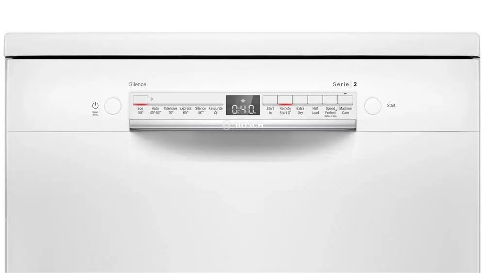 Bosch SMS2HVW67G Freestanding Dishwasher With 10 Place Settings, White | Atlantic Electrics - 42457886752991 