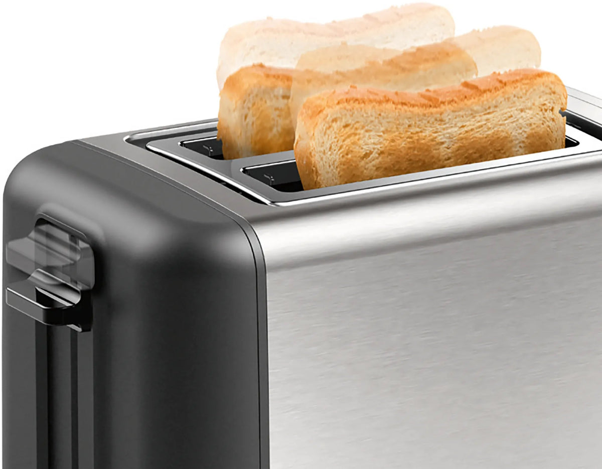 Bosch TAT3P420GB 2 Slot Toaster with variable controls - Silver & Black | Atlantic Electrics