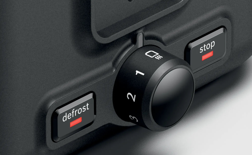 Bosch TAT3P420GB 2 Slot Toaster with variable controls - Silver & Black | Atlantic Electrics - 41965493715167 
