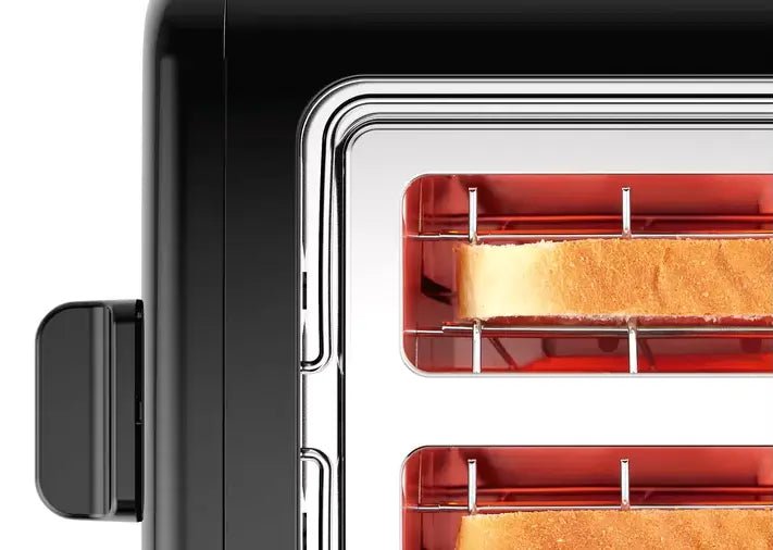 Bosch TAT3P423GB Compact 2 Slice DesignLine Toaster - Black | Atlantic Electrics