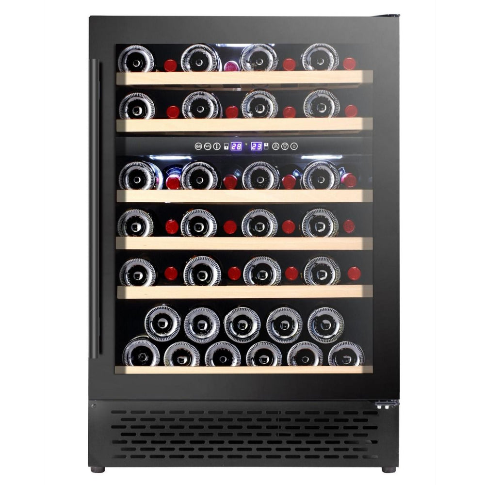 CATA UBBKWC60 60cm 51 bottles Dual Zone Wine Cooler in Black | Atlantic Electrics - 41868850921695 