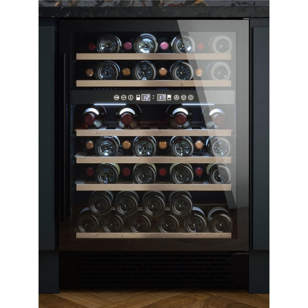 CATA UBBKWC60 60cm 51 bottles Dual Zone Wine Cooler in Black | Atlantic Electrics - 41868850954463 