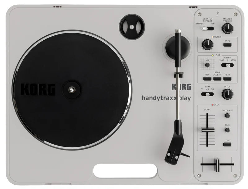 Korg Handytraxx Play Portable Vinyl Turntable Record Player