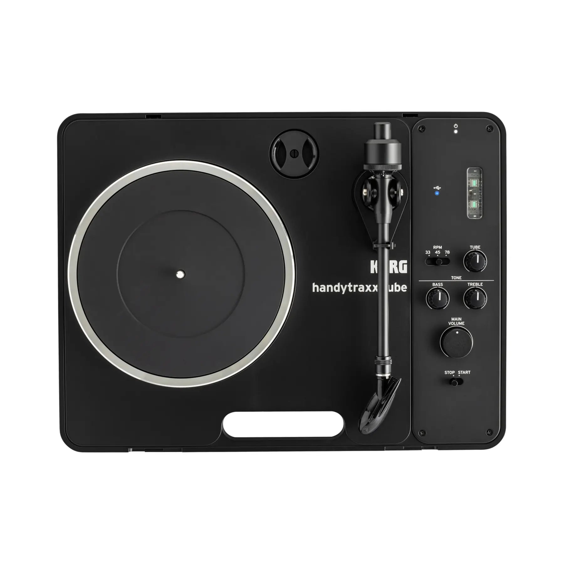 Korg Handytraxx Tube J USB Portable Turntable With Case