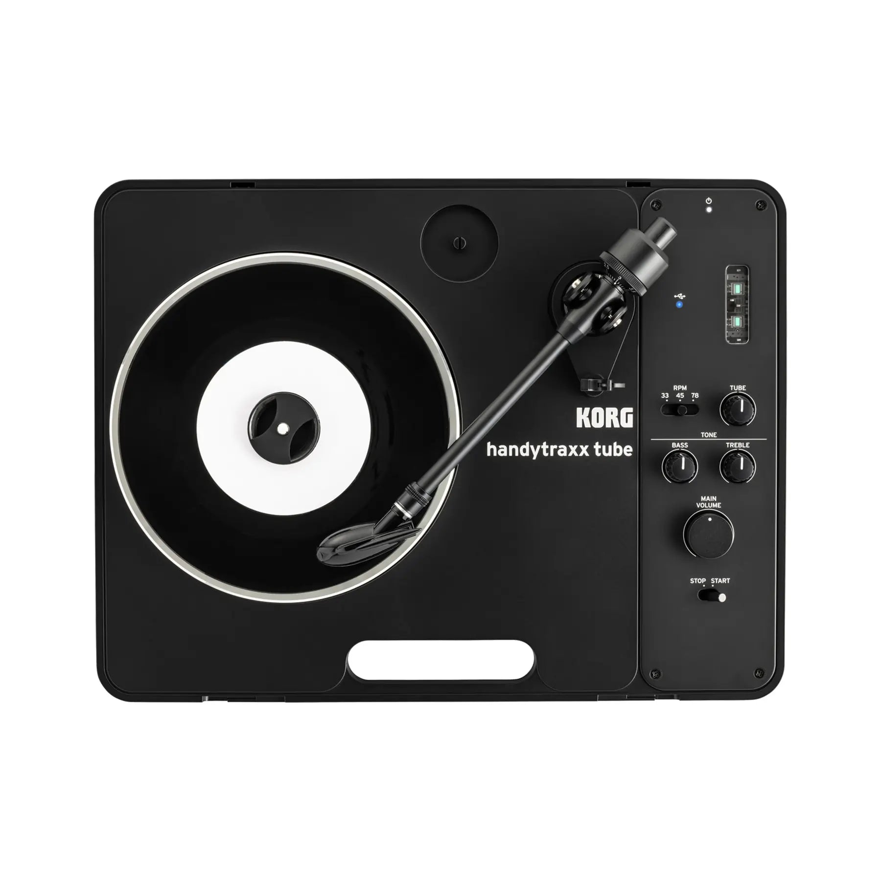 Korg Handytraxx Tube J USB Portable Turntable With Case