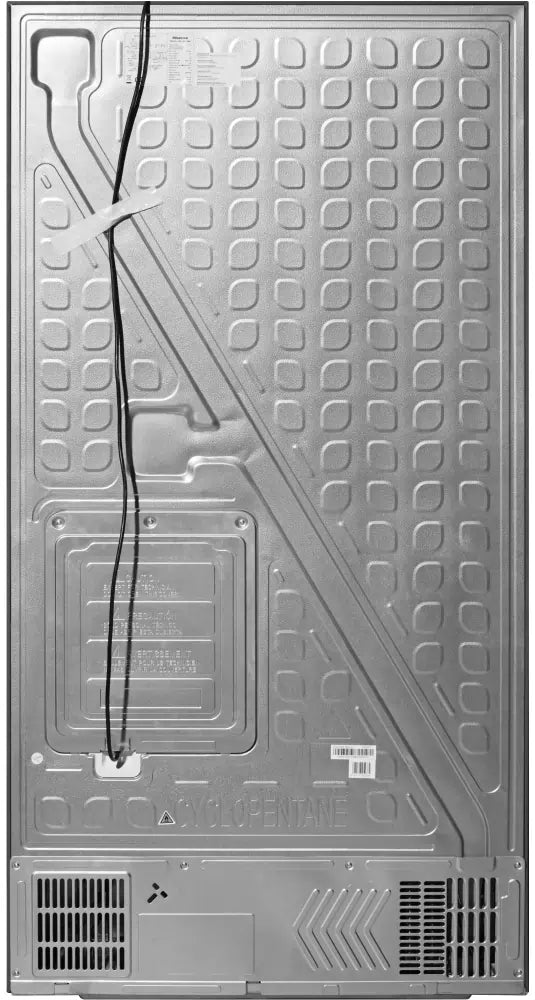 Hisense RQ758N4SWFE Non-Plumbed American Fridge Freezer, Black | Atlantic Electrics
