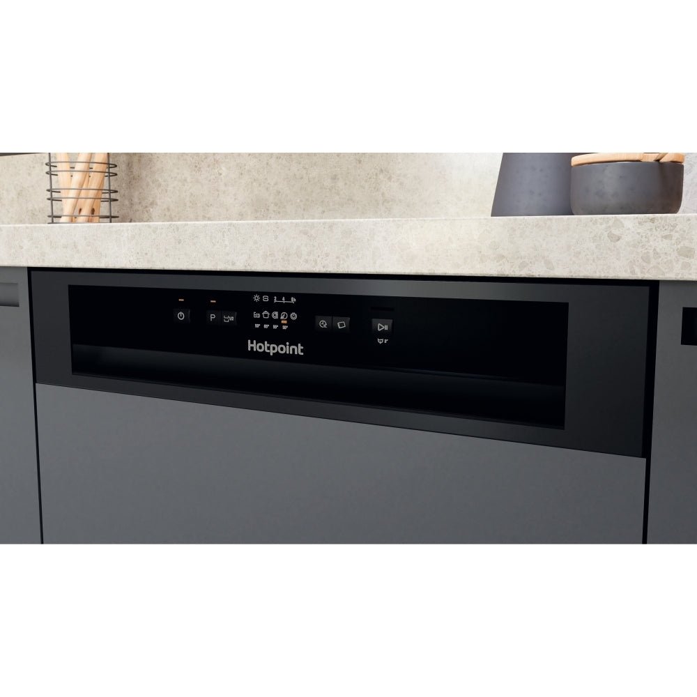 Hotpoint H3BL626BUK Semi Integrated Dishwasher, 14 Place Settings | Atlantic Electrics - 42197912551647 