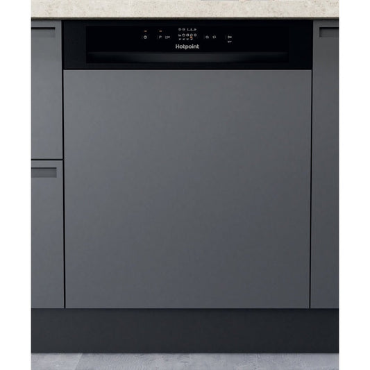 Hotpoint H3BL626BUK Semi Integrated Dishwasher, 14 Place Settings | Atlantic Electrics