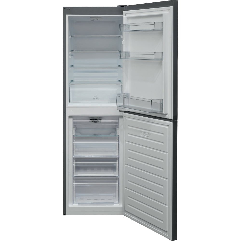 Hotpoint HBNF55182SUK 55cm 344 Litre 50/50 Freestanding Fridge Freezer - Silver | Atlantic Electrics - 42280724594911 