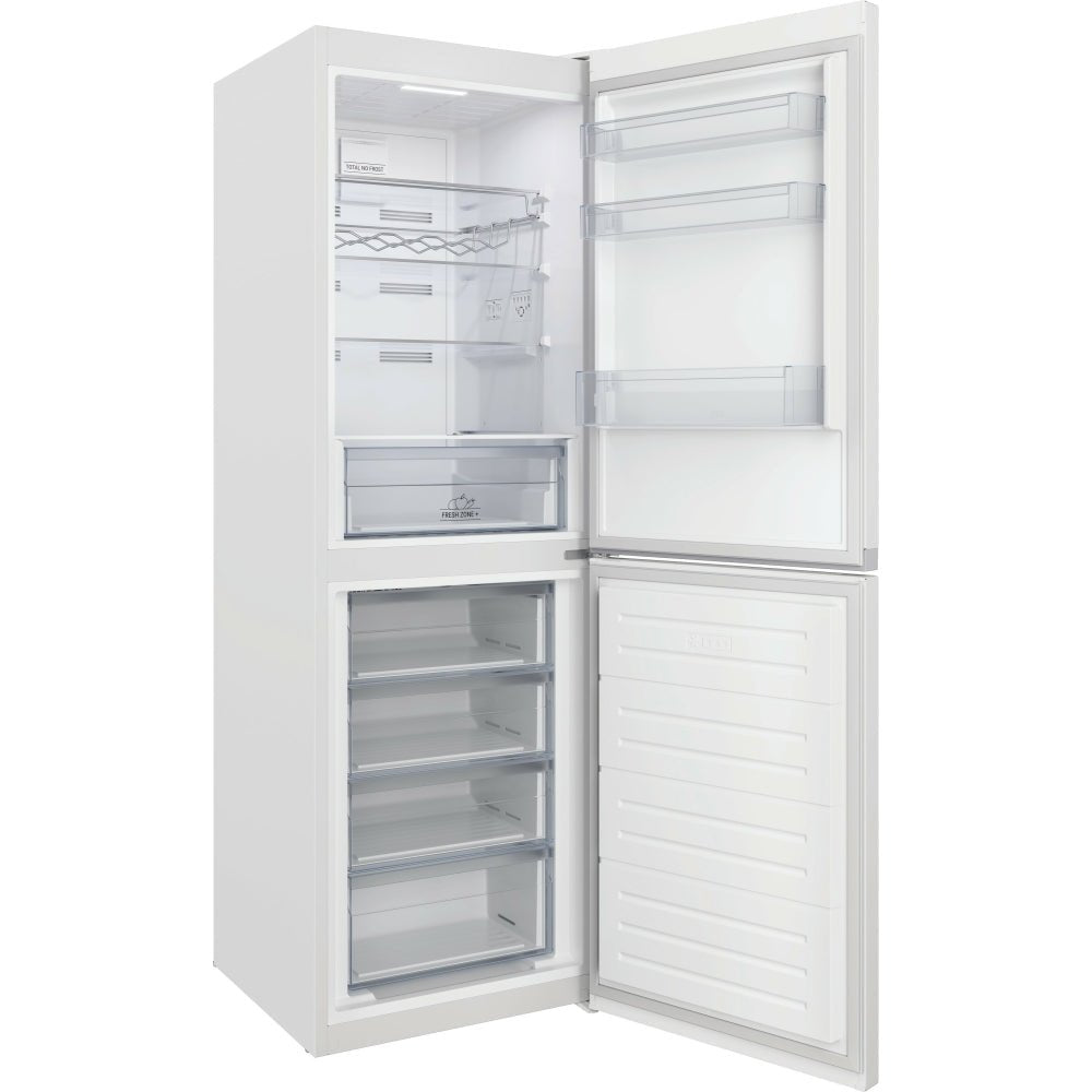 Hotpoint HBTNF60182WUK 322 Litre 50/50 Freestanding Fridge Freezer - White | Atlantic Electrics - 42280724824287 