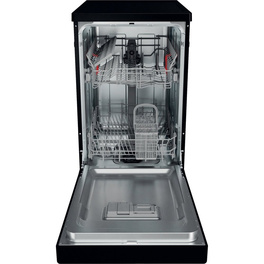 Hotpoint HF9E1B19BUK Slimline Freestanding Dishwasher - Black | Atlantic Electrics - 42170968047839 