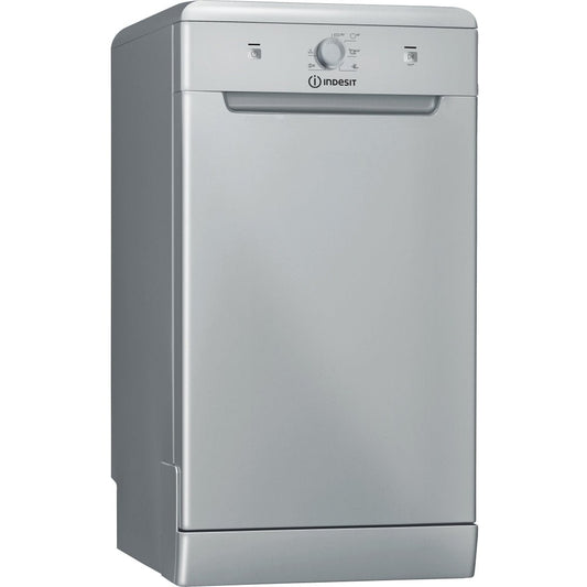 Indesit DF9E1B10SUK 45cm Slimline 9 Place Setting Dishwasher, Silver | Atlantic Electrics