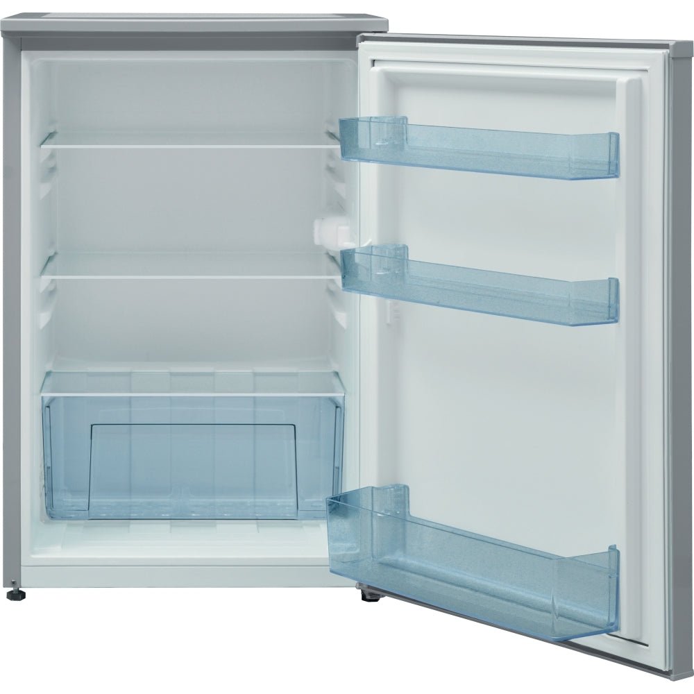 Indesit I55RM1120SUK 54cm Freestanding Undercounter Larder Fridge, Silver | Atlantic Electrics - 42689596489951 