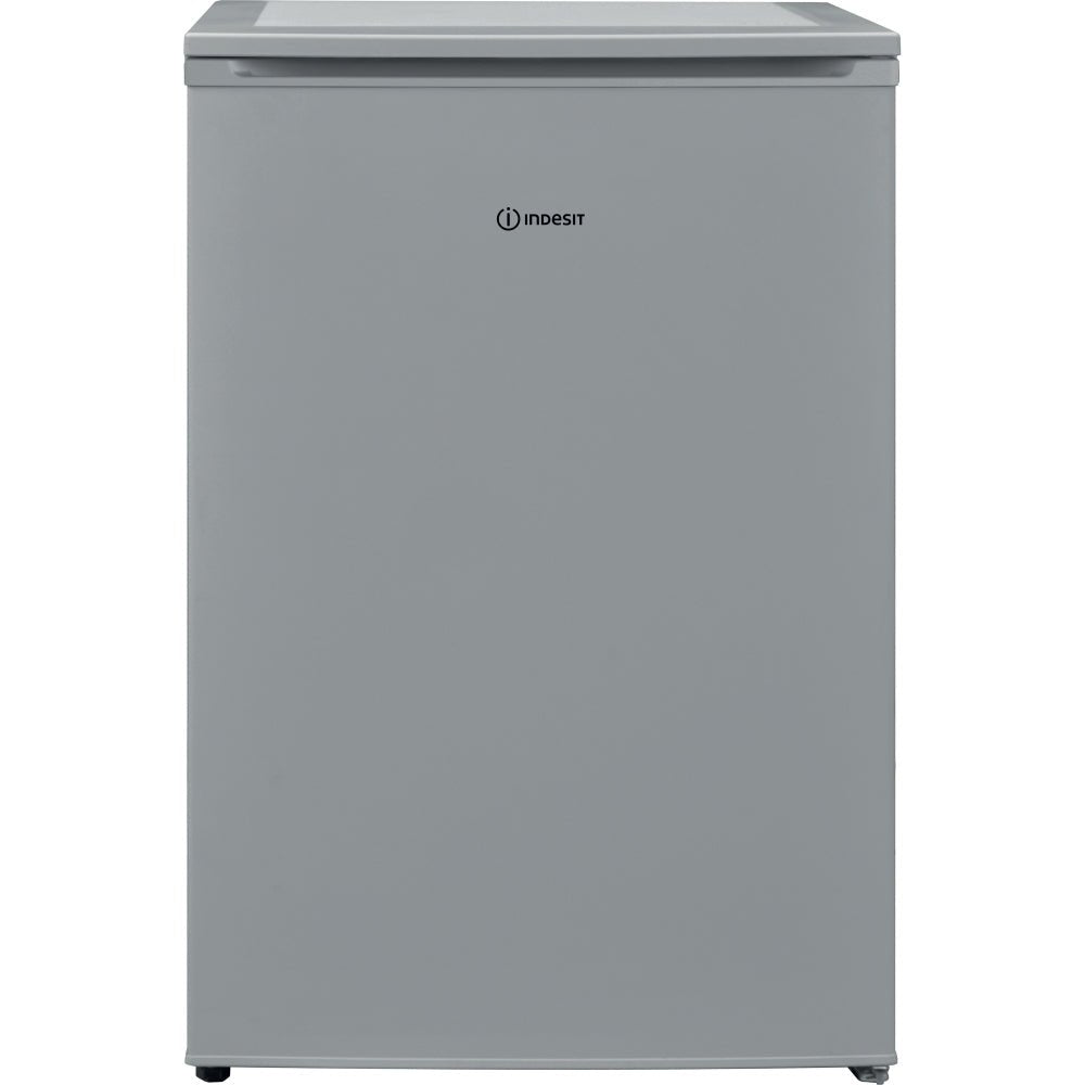 Indesit I55RM1120SUK 54cm Freestanding Undercounter Larder Fridge, Silver | Atlantic Electrics