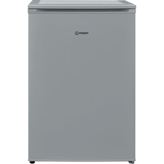 Indesit I55RM1120SUK 54cm Freestanding Undercounter Larder Fridge, Silver | Atlantic Electrics