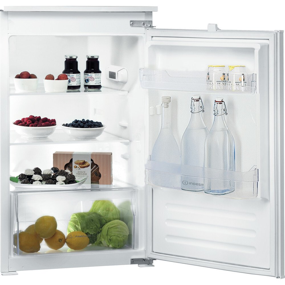 Indesit INS9012 136 Litre Built-In Larder Fridge, Sliding Hinge, White | Atlantic Electrics - 42170995704031 