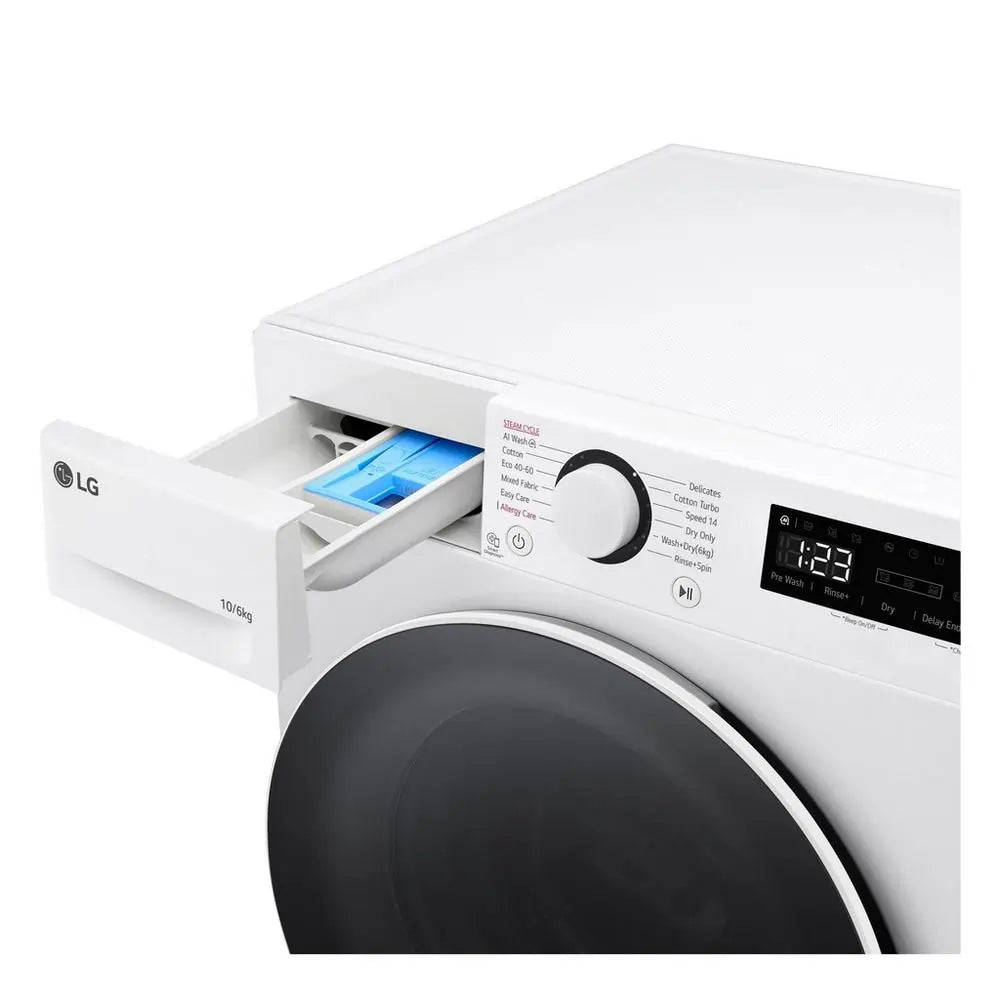 LG FWY606WWLN1 10kg/6kg 1400 Spin Washer Dryer - White | Atlantic Electrics - 42309317820639 