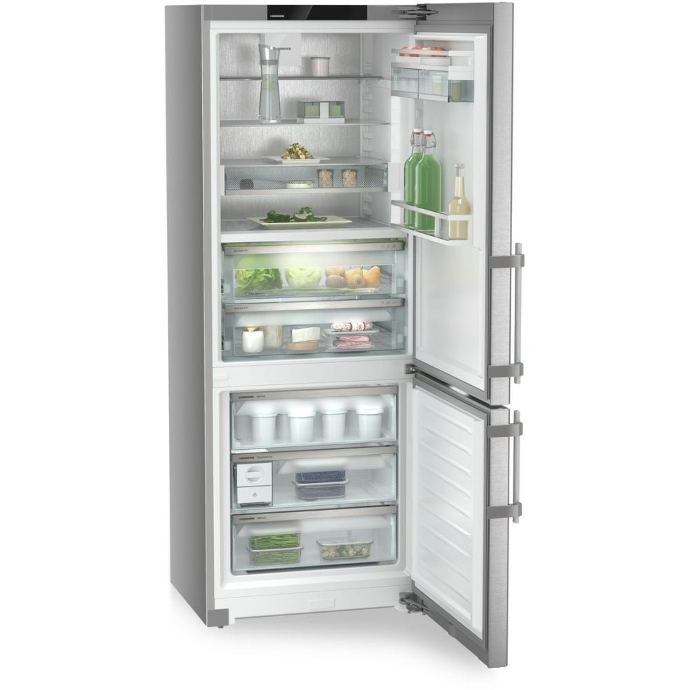 Liebherr CBNsdb775i No Frost Fridge Freezer, 70/30, Silver, B Rated | Atlantic Electrics - 42719036997855 